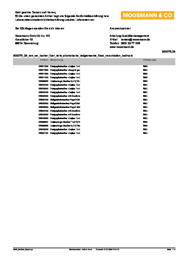 Download Konformitätserklärung