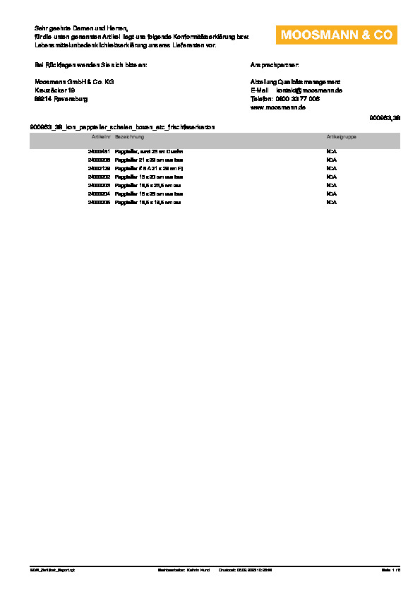 Download Konformitätserklärung