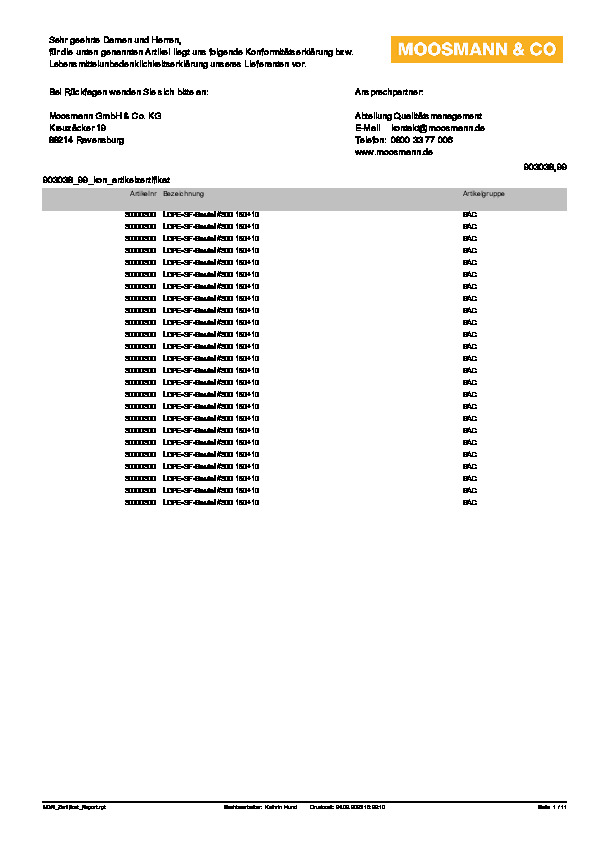 Download Konformitätserklärung