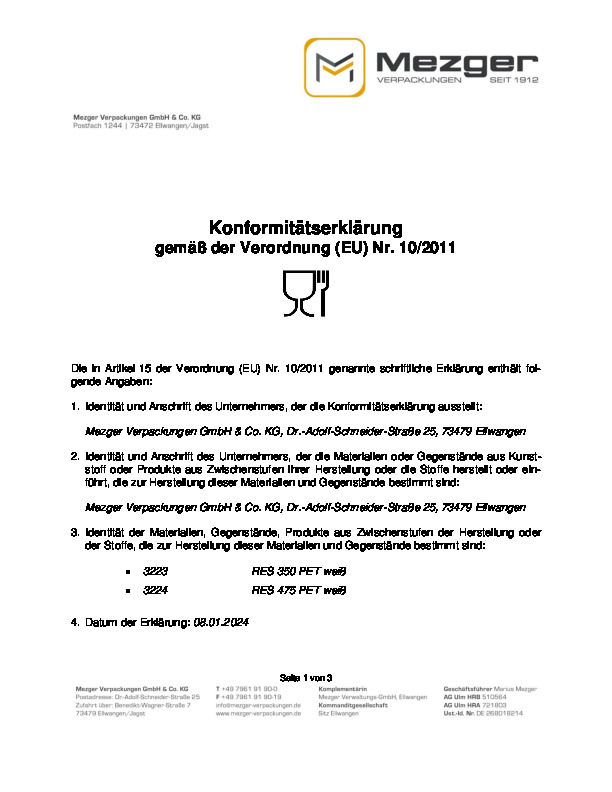 Download Konformitätserklärung