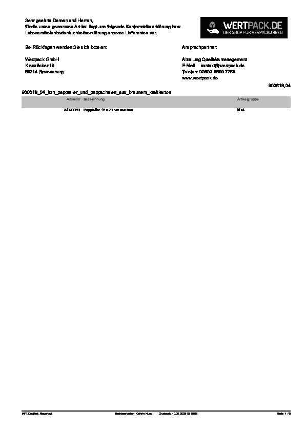 Download Konformitätserklärung