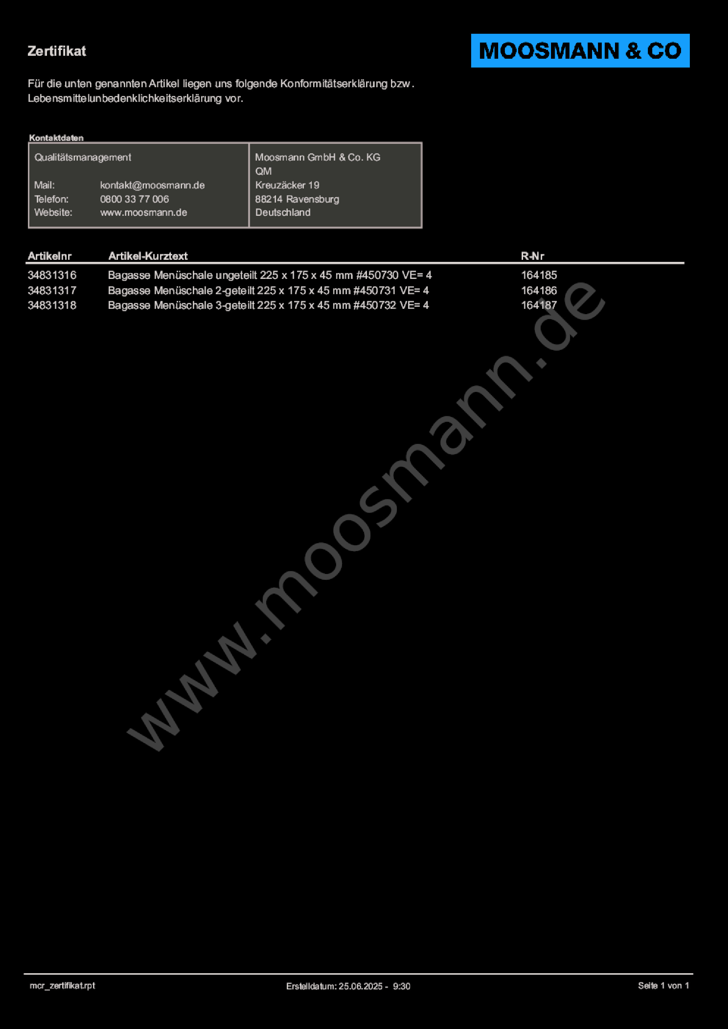 Download Konformitätserklärung