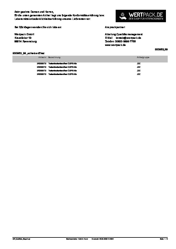 Download Konformitätserklärung
