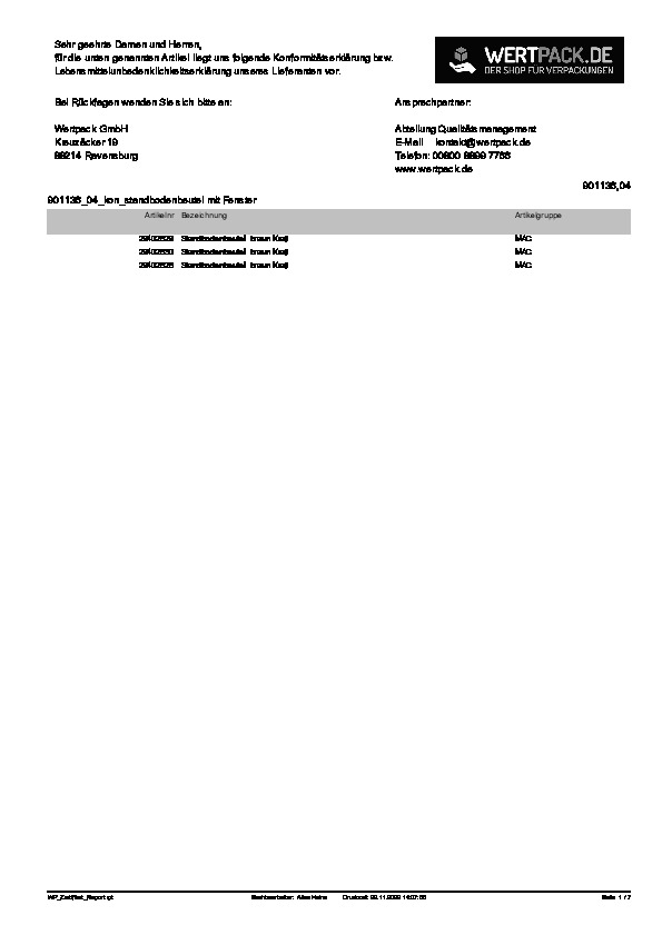 Download Konformitätserklärung