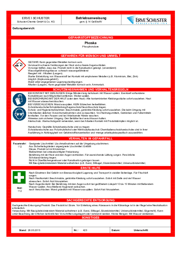 Download Betriebsanweisung