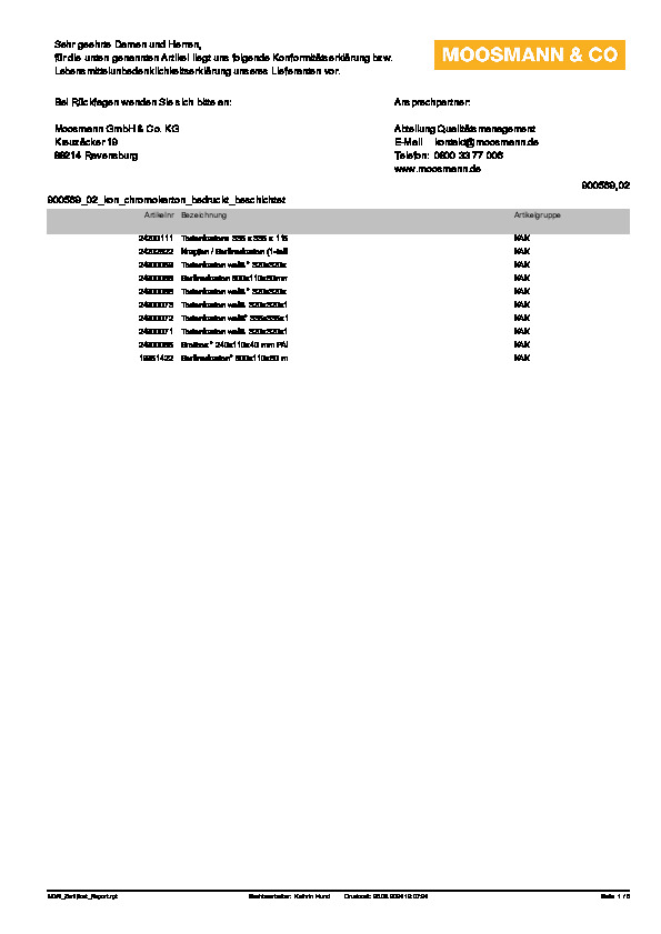 Download Konformitätserklärung
