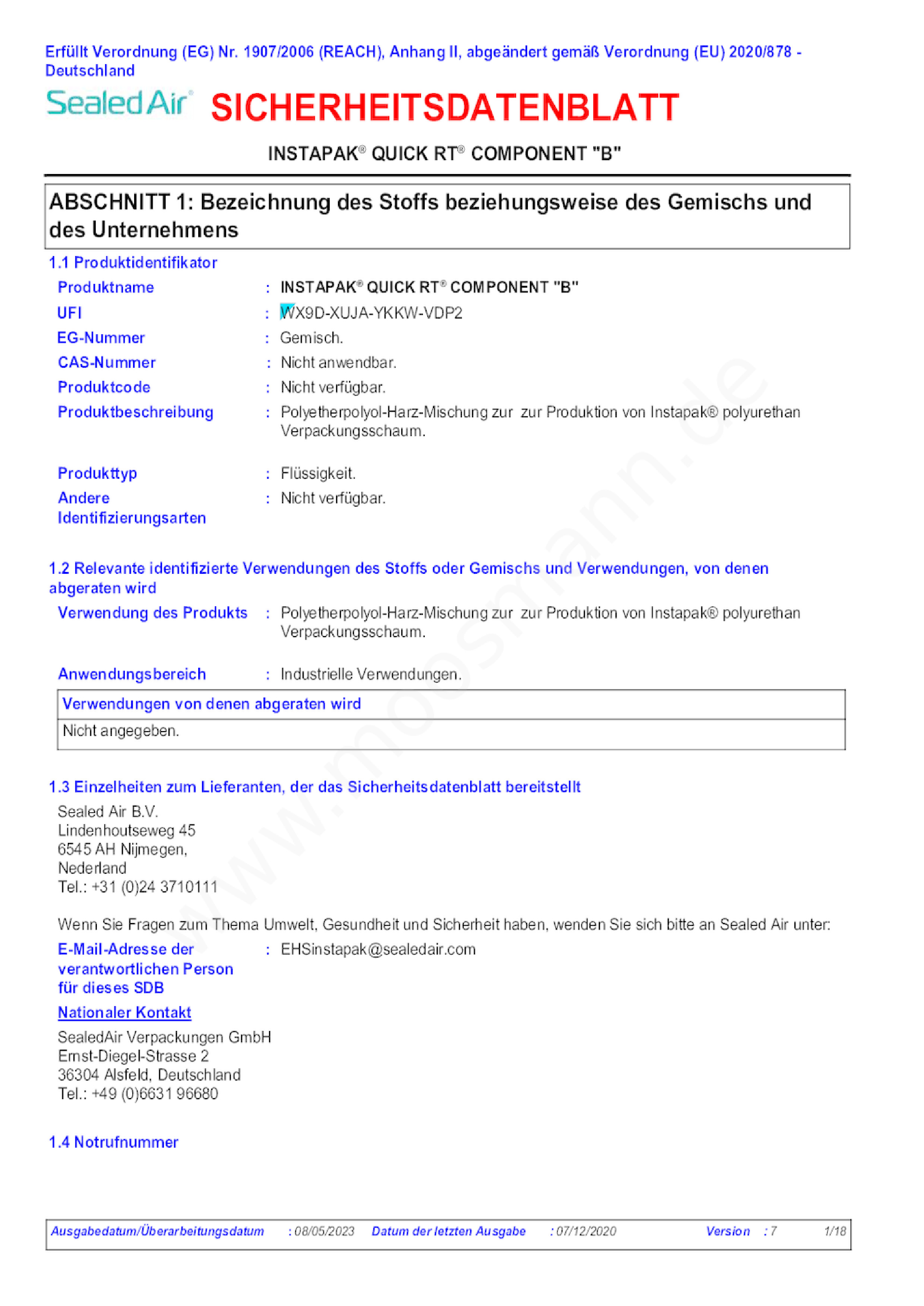 Download Sicherheitsdatenblatt
