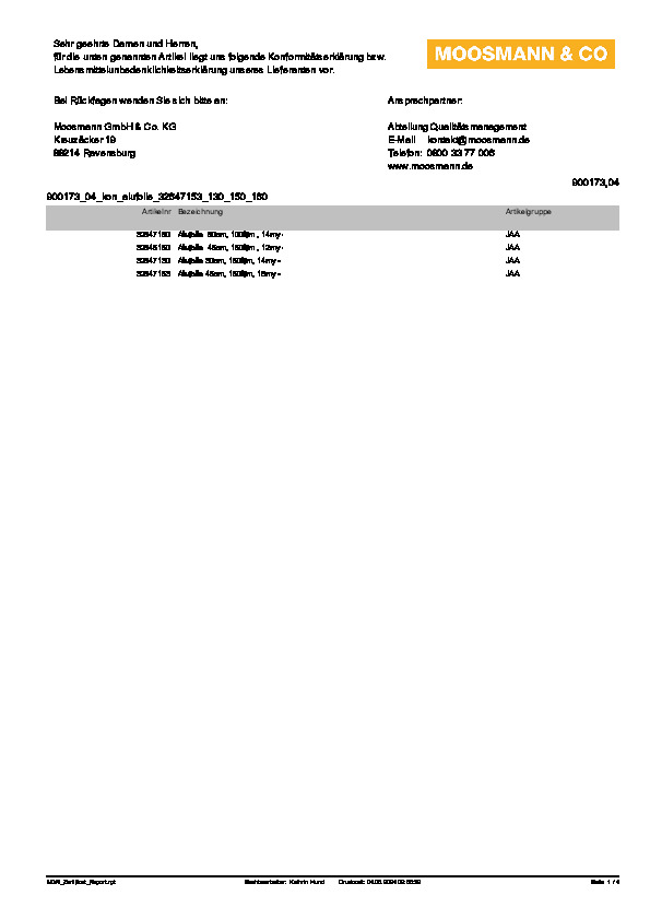 Download Konformitätserklärung