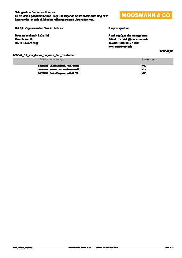 Download Konformitätserklärung