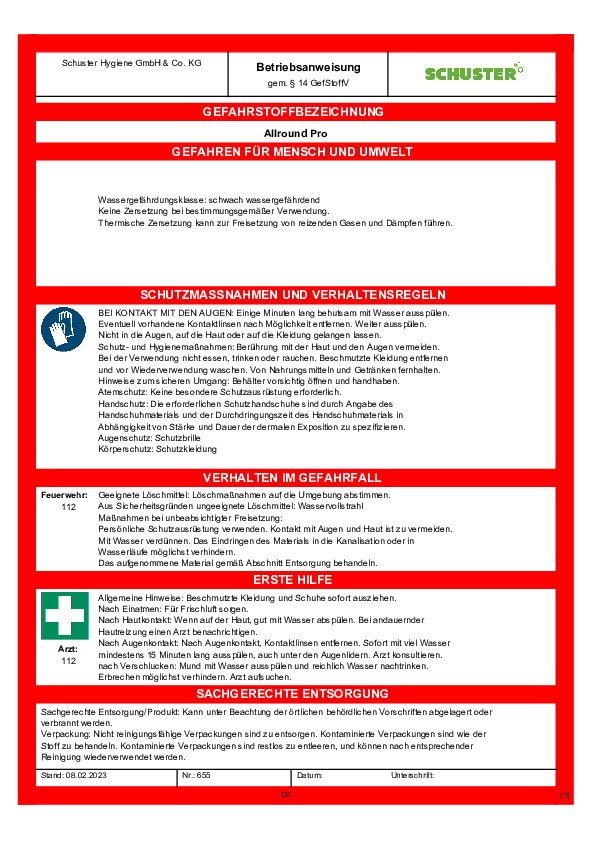 Download Betriebsanweisung