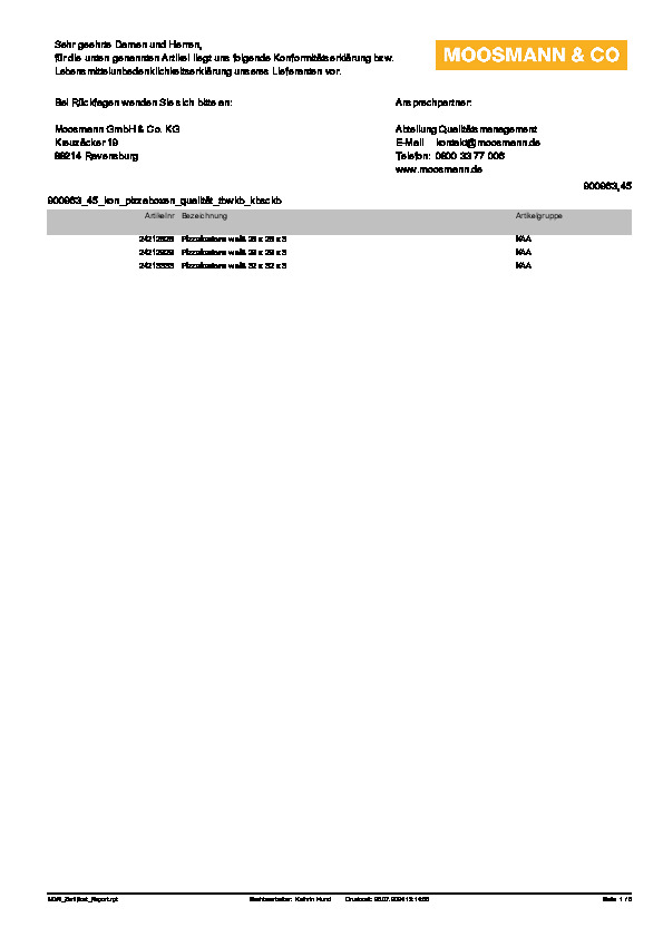 Download Konformitätserklärung