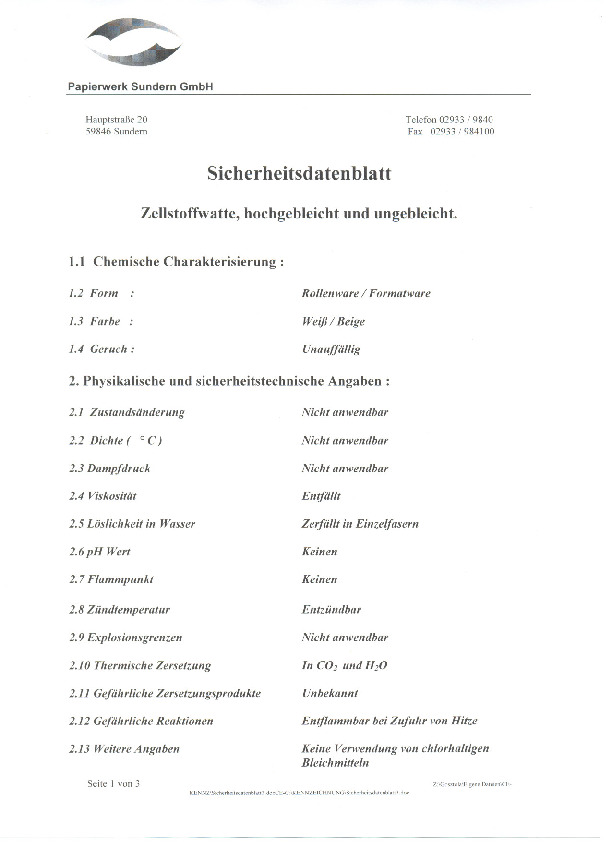 Download Sicherheitsdatenblatt