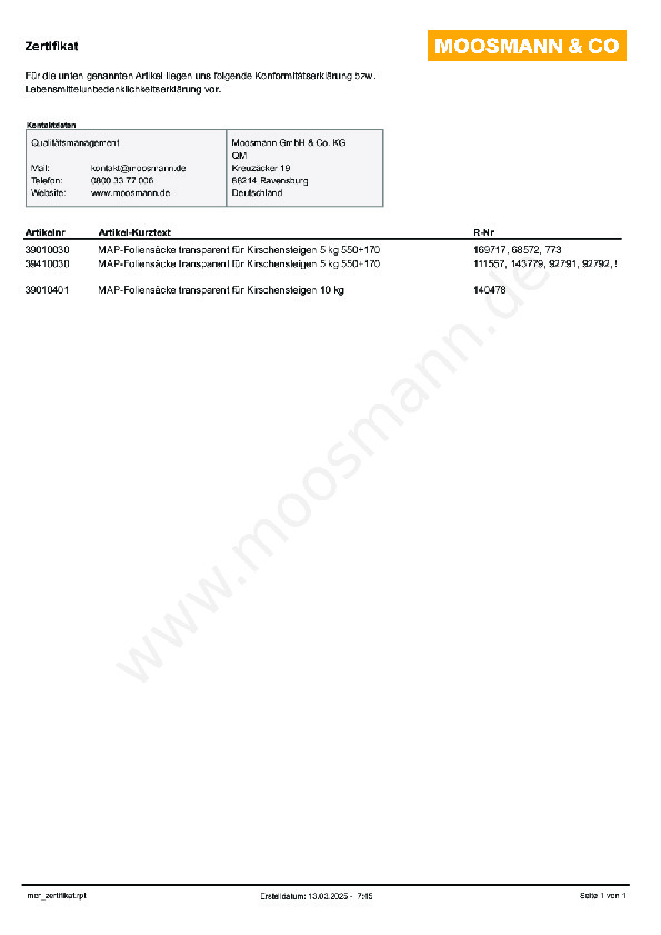 Download Konformitätserklärung