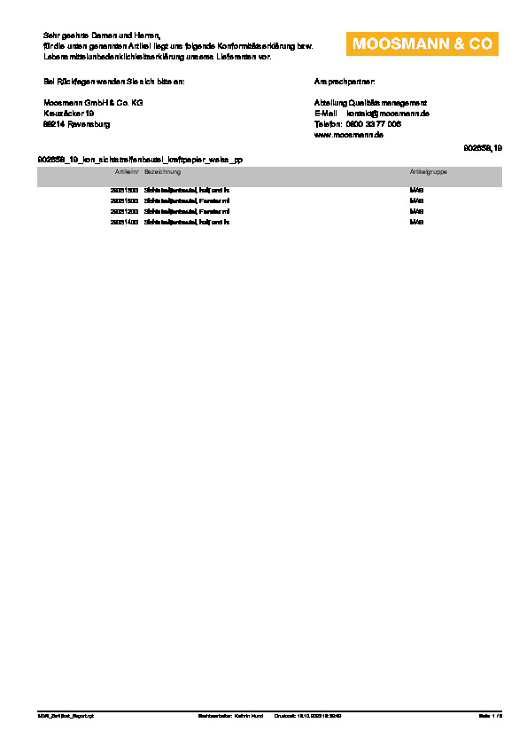 Download Konformitätserklärung