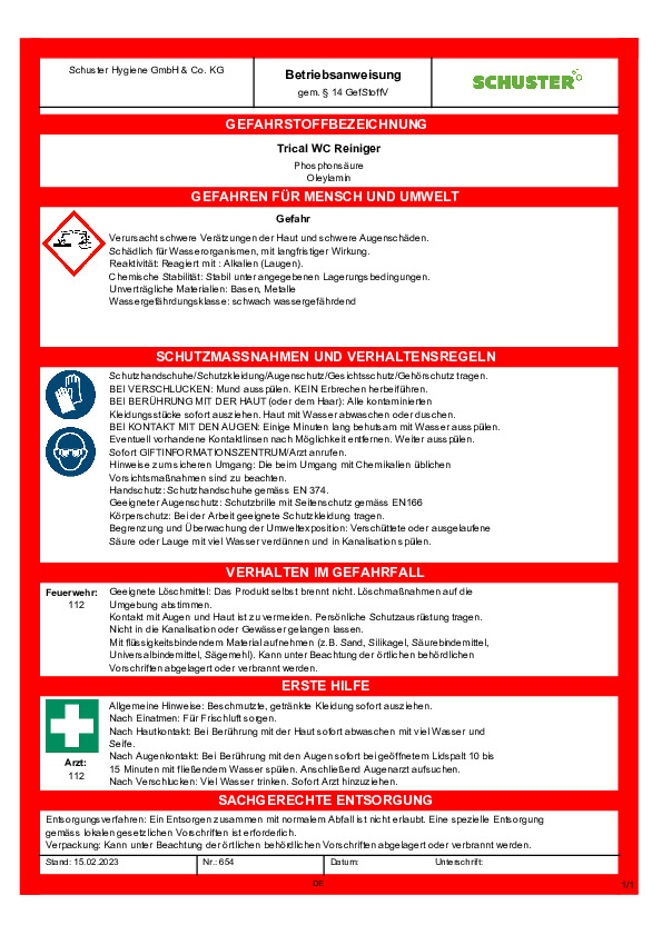 Download Betriebsanweisung