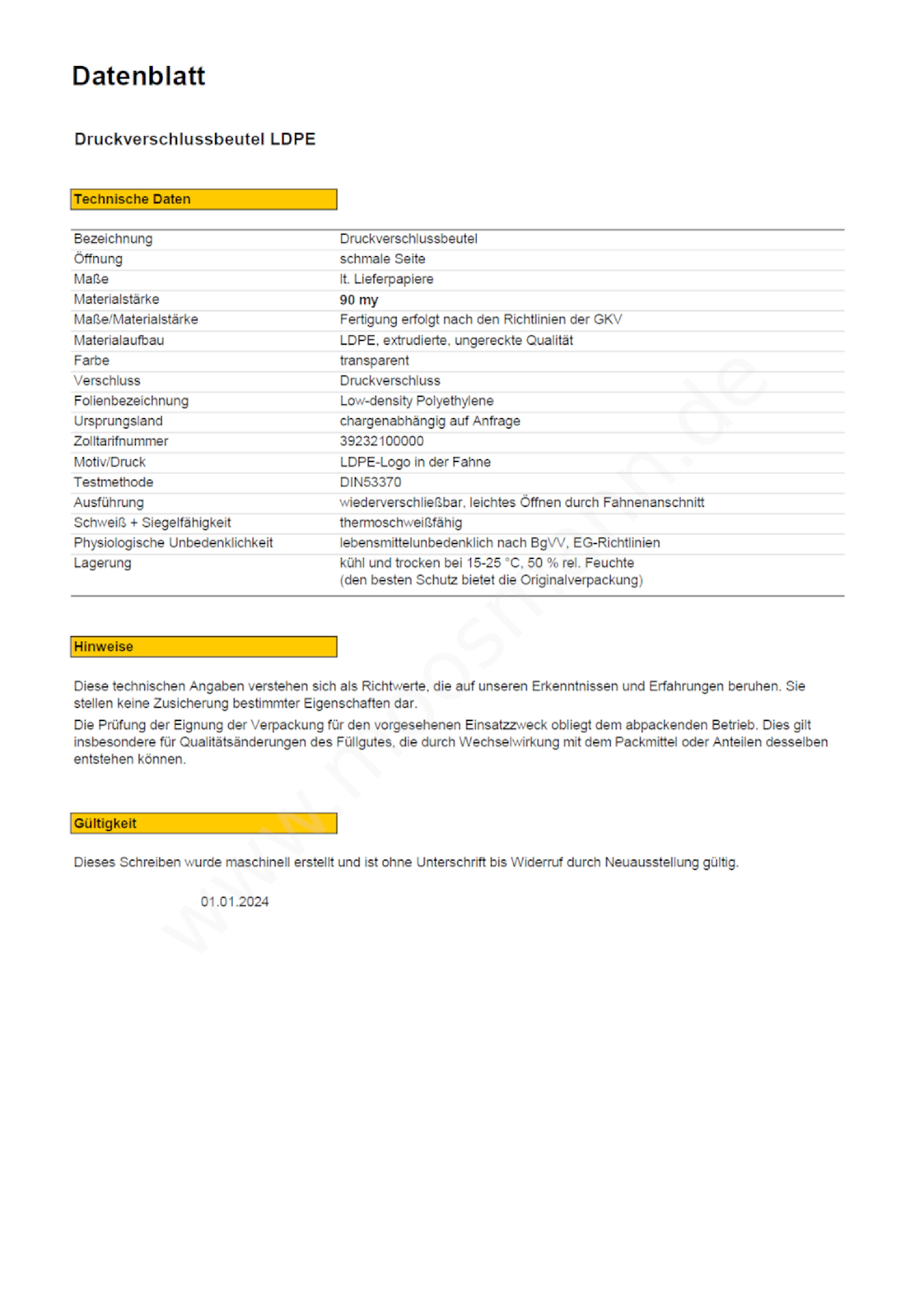 Download Datenblatt