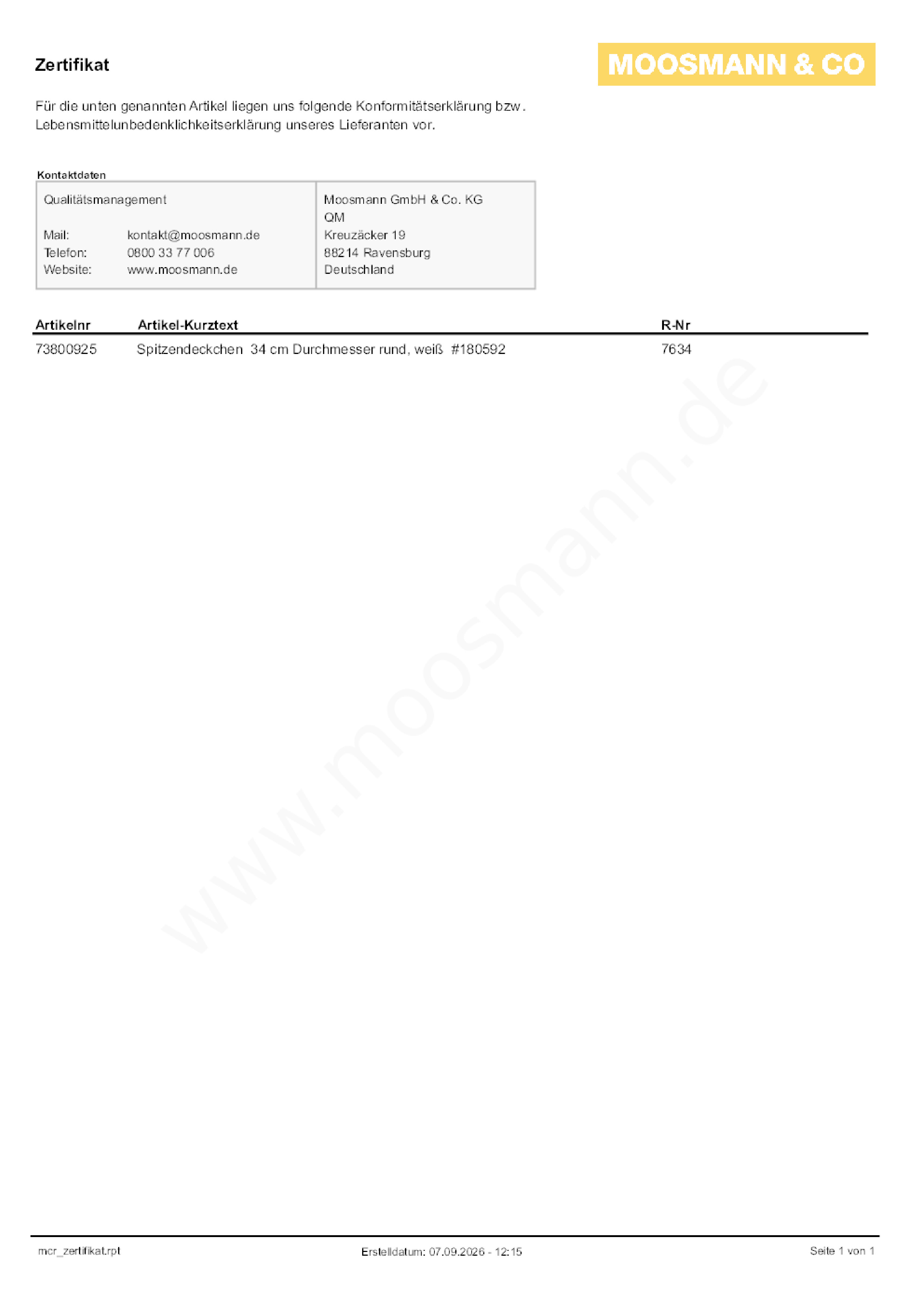 Download Konformitätserklärung