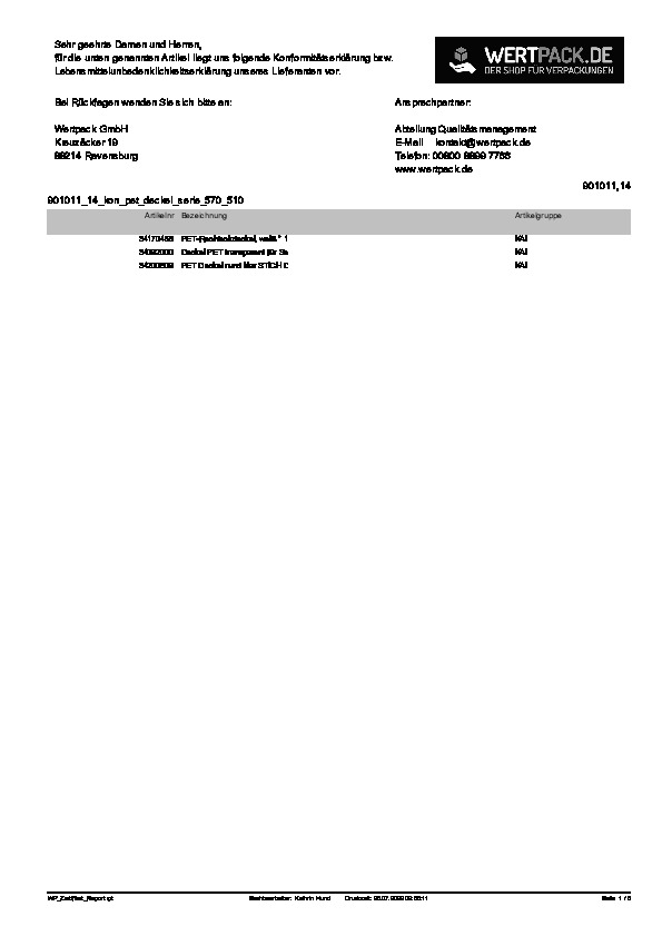 Download Konformitätserklärung