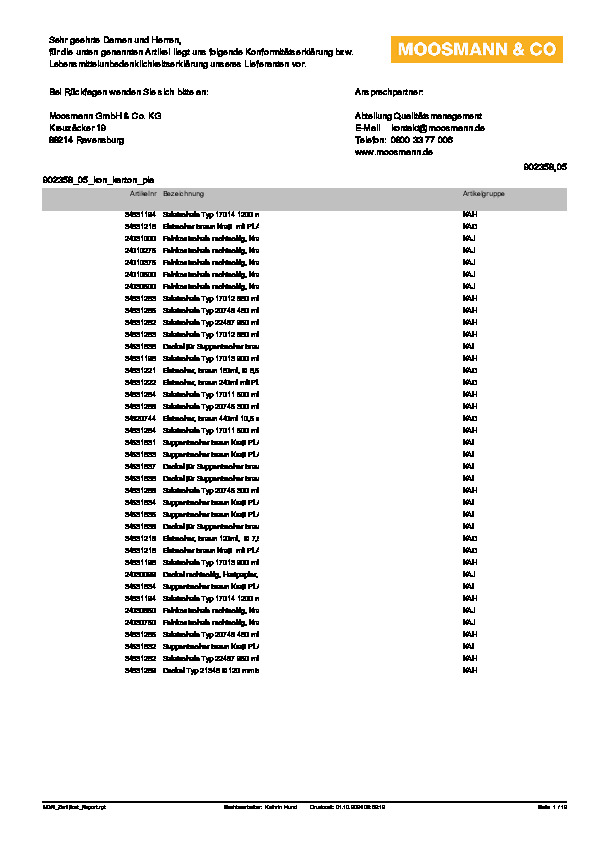Download Konformitätserklärung