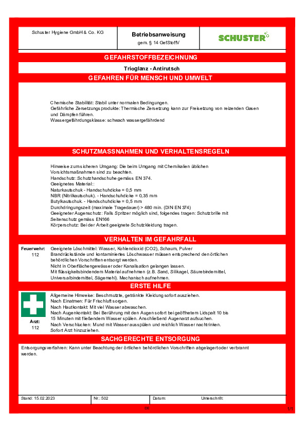 Download Betriebsanweisung