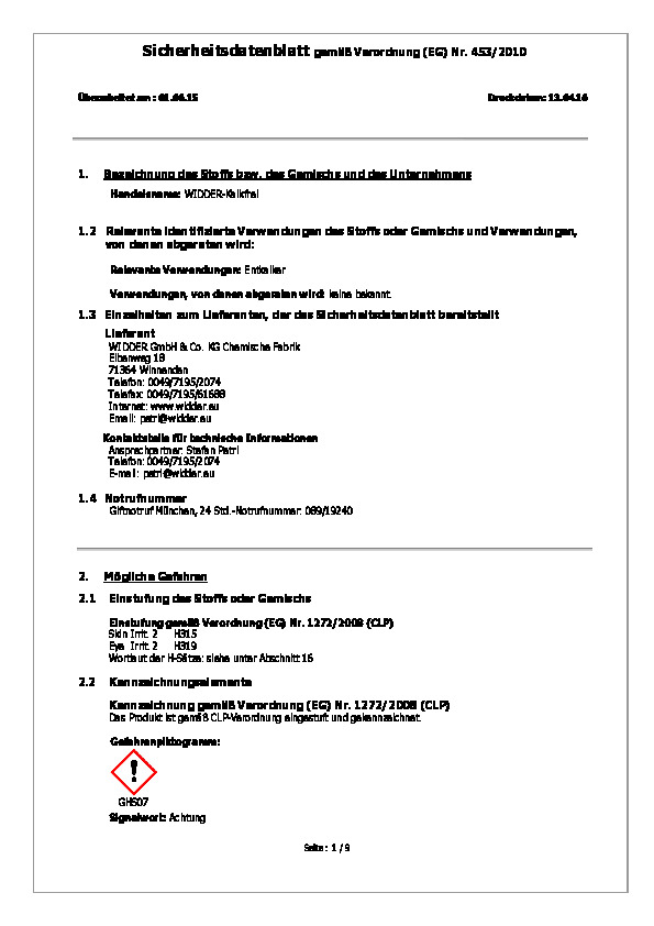 Download Sicherheitsdatenblatt