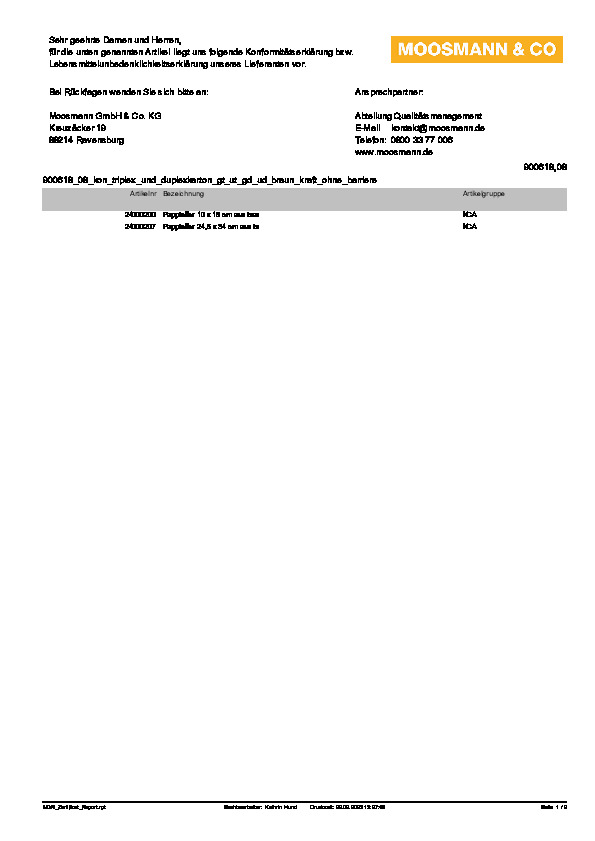 Download Konformitätserklärung