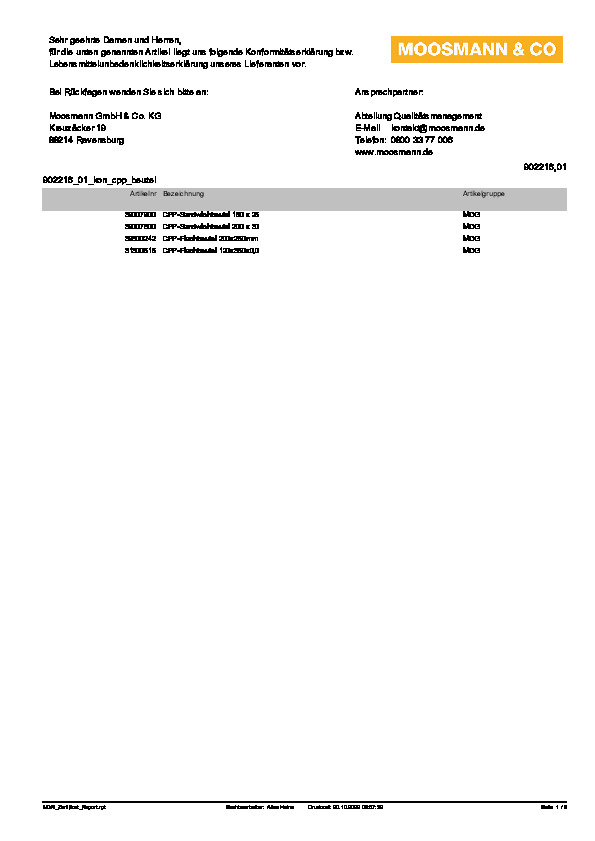 Download Konformitätserklärung