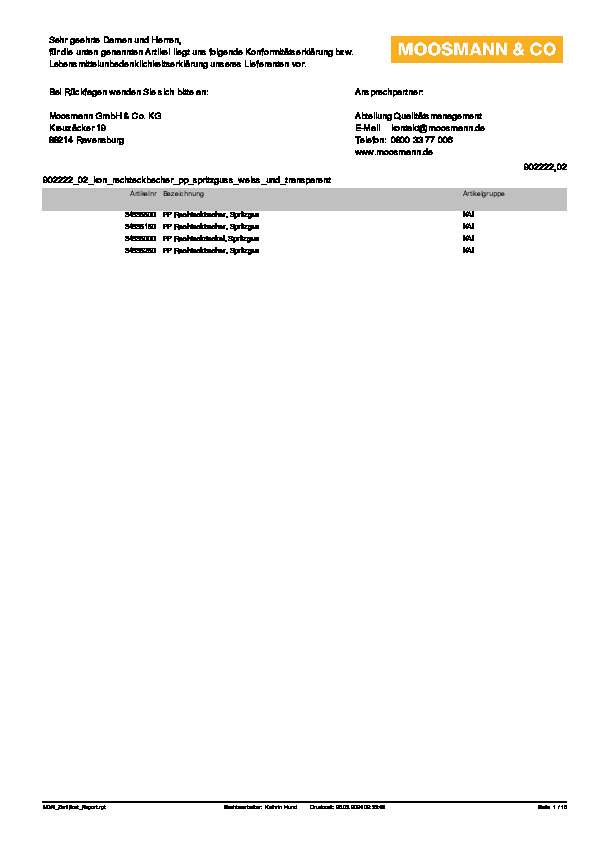 Download Konformitätserklärung