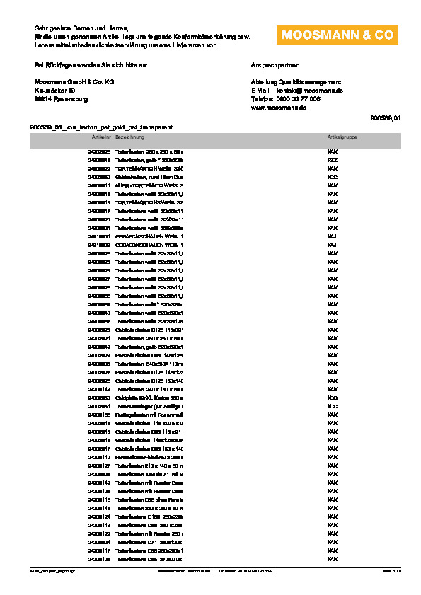 Download Konformitätserklärung