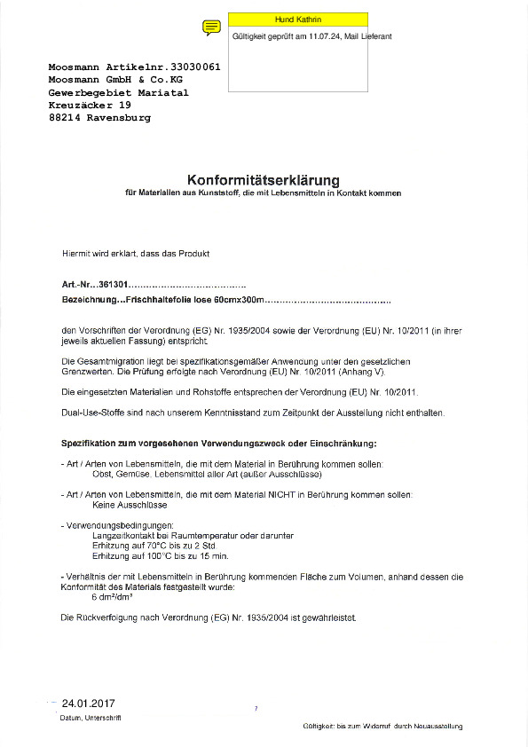 Download Konformitätserklärung