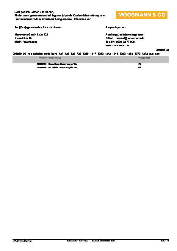 Download Konformitätserklärung