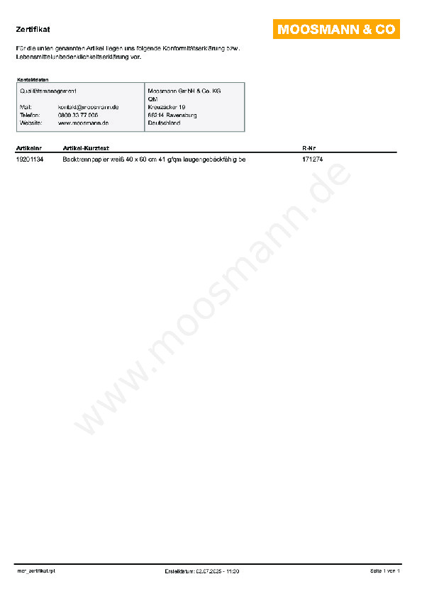 Download Konformitätserklärung