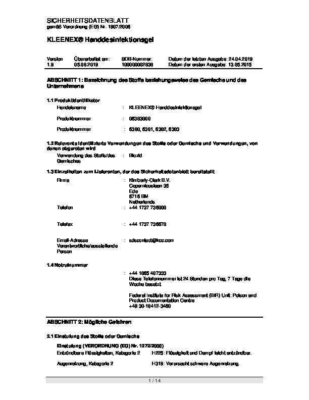 Download Sicherheitsdatenblatt