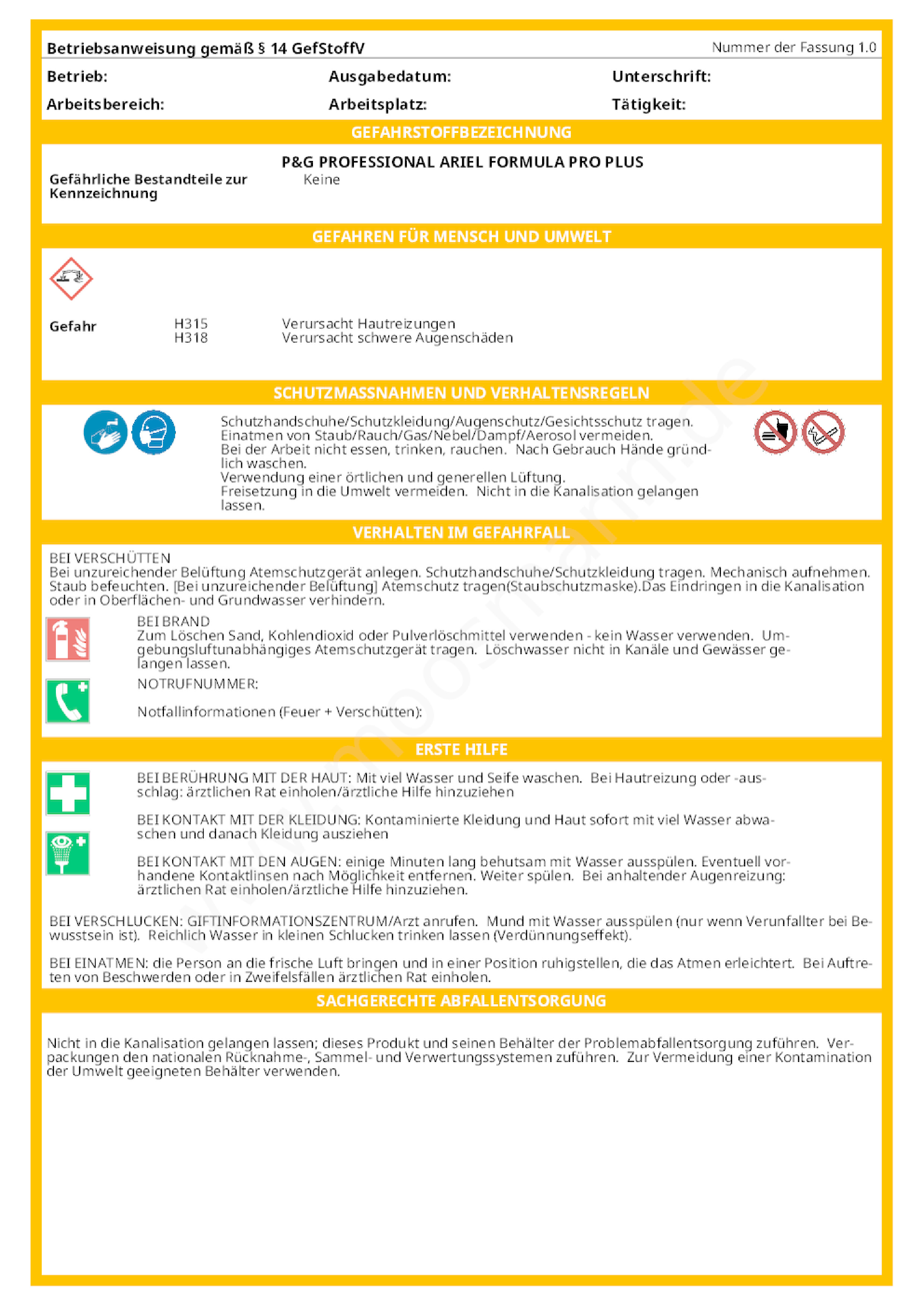 Download Betriebsanweisung