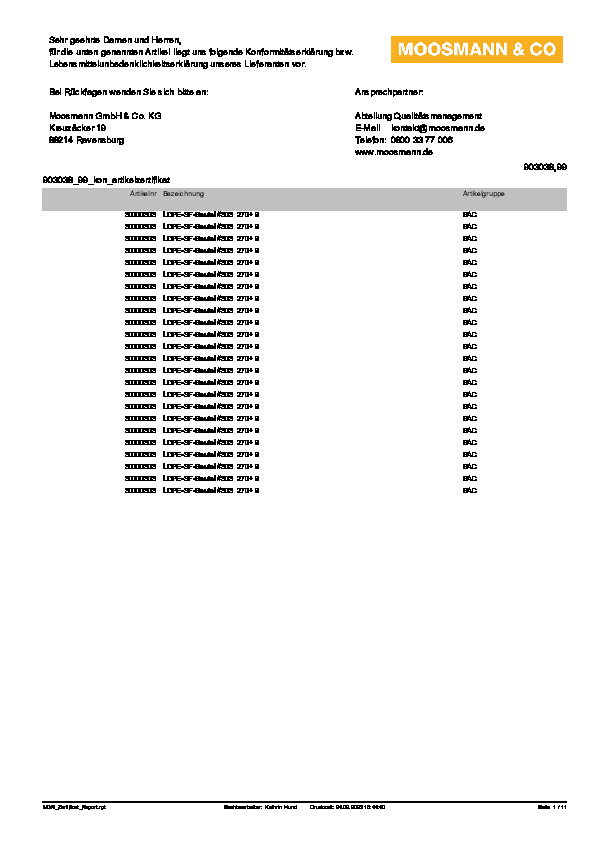Download Konformitätserklärung