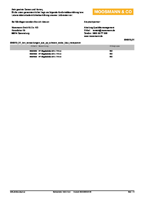 Download Konformitätserklärung
