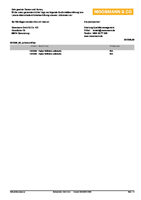 Download Konformitätserklärung