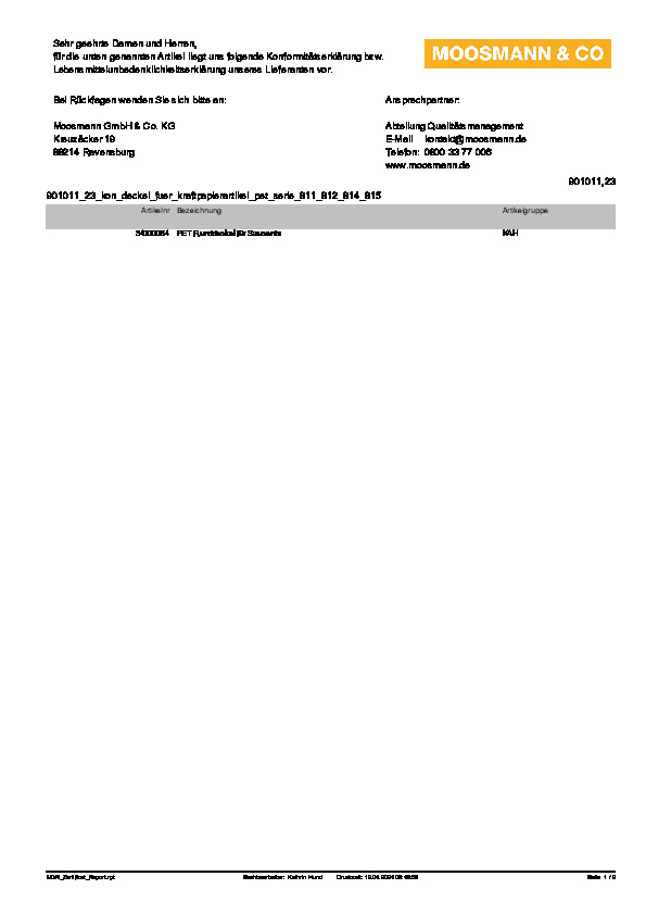 Download Konformitätserklärung
