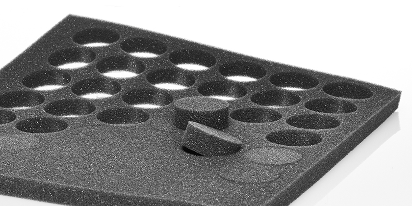 Verschiedene Schaumstoff Materialien