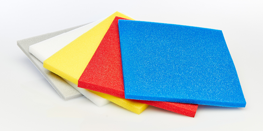 Verschiedene Schaumstoff Materialien