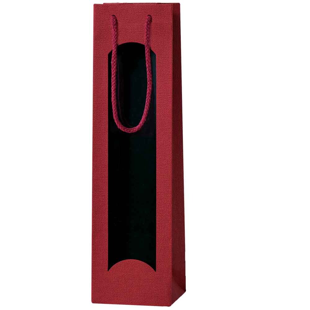 1er Flaschentragetasche Lino rot 1er Flaschentragetasche Lino rot