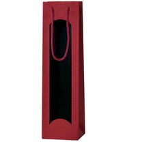 1er Flaschentragetasche Lino rot 1er Flaschentragetasche Lino rot