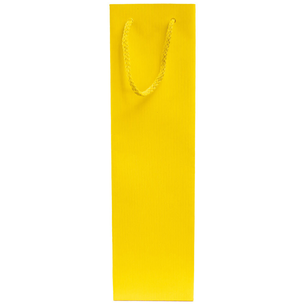 1er Flaschentragetasche und Weintasche Kraftpapier matt gelb 1er Flaschentragetasche und Weintasche Kraftpapier matt gelb