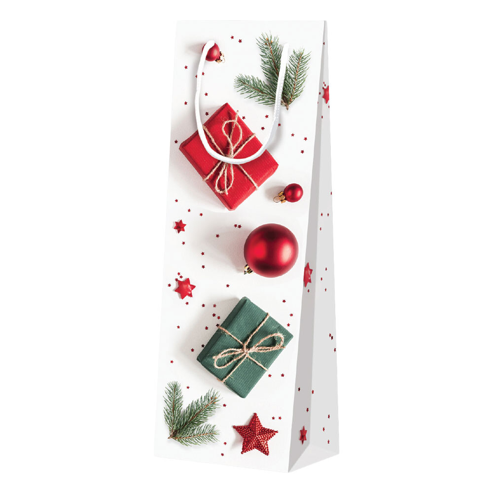 1er Geschenk-Tragetasche Weihnachtspräsente-Kugeln 1er Geschenk-Tragetasche Weihnachtspräsente-Kugeln