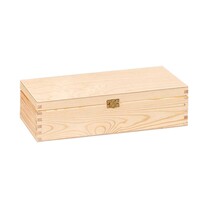 1er Holzkiste natur mit Scharnierdeckel