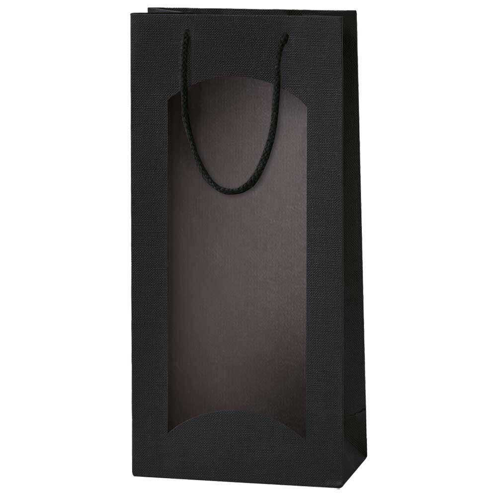2er Flaschentragetasche Lino schwarz 2er Flaschentragetasche Lino schwarz