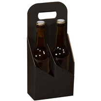 2er Flaschenträger für Bier und Saft schwarz 2er Flaschenträger für Bier und Saft schwarz