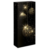 2er Weinfaltkarton Christmas Deluxe schwarz 2er Weinfaltkarton Christmas Deluxe schwarz