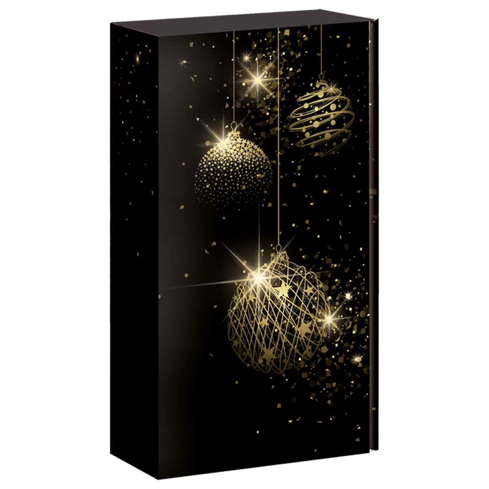 2er Weinkarton Christmas Deluxe schwarz 2er Weinkarton Christmas Deluxe schwarz