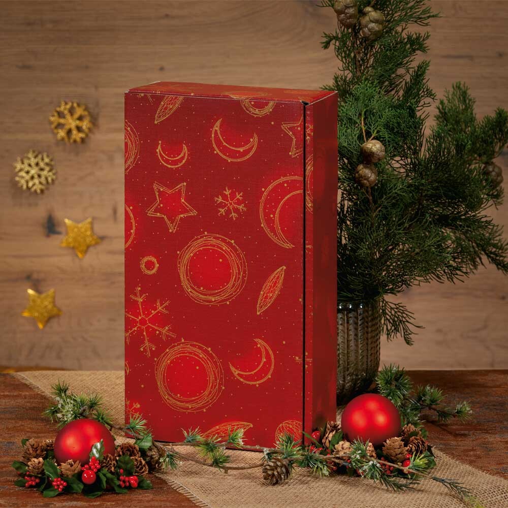 2er Weinkarton Christmas rot 2er Weinkarton Christmas rot